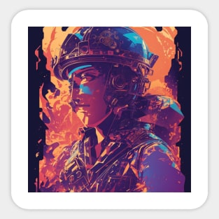 DreamShaper Firefighter2 Sticker